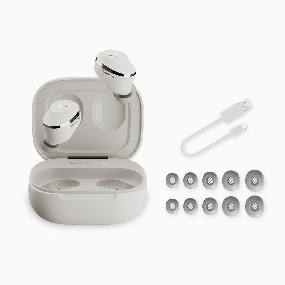 Beyerdynamic Amiron 300 Wireless Earbuds with Active Noise Cancellation (Cream)