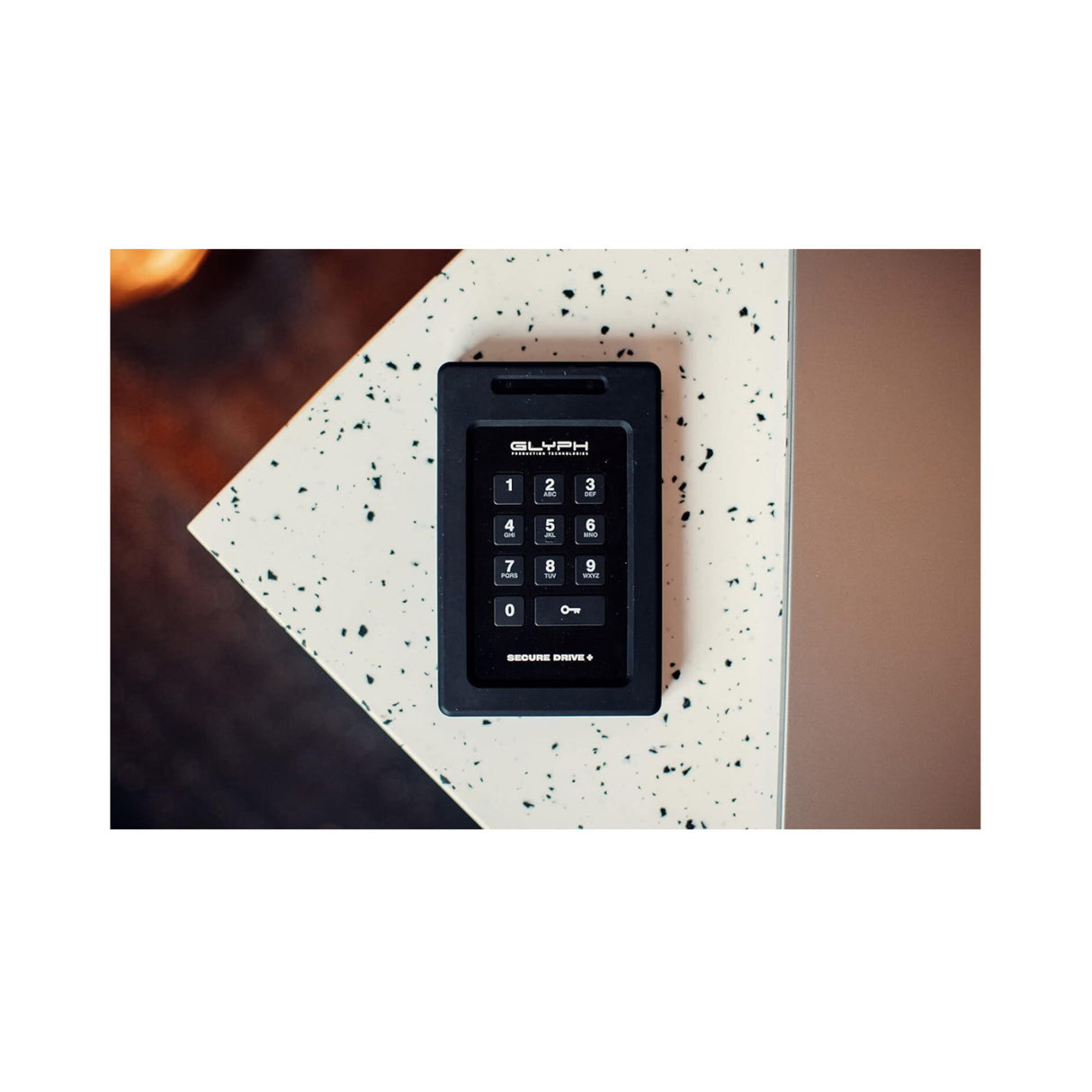 Glyph SecureDrive+ 4TB Encrypted External Drive with Keypad, Rugged Tamper-Proof