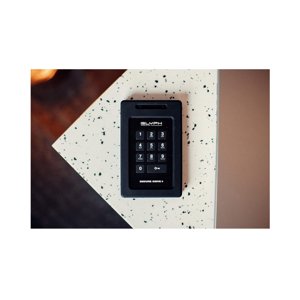 Glyph SecureDrive+ 5TB Encrypted External Drive with Keypad, Rugged Tamper-Proof