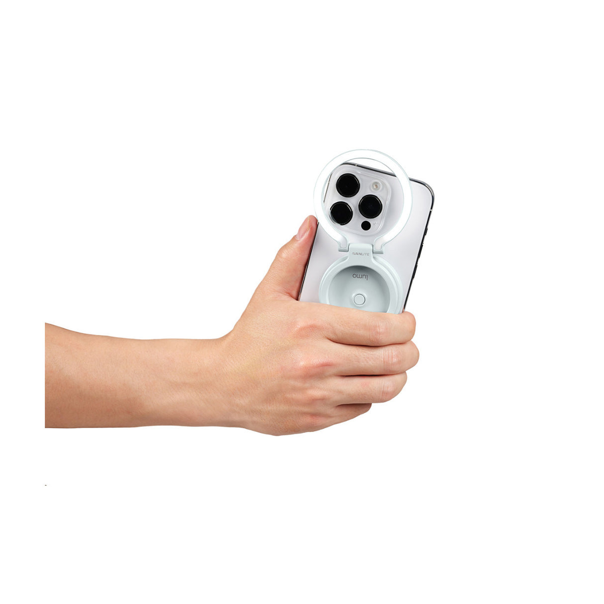 Nanlite Lumo Phone Ring Light (MagSafe Compatible) (Mint Blue)