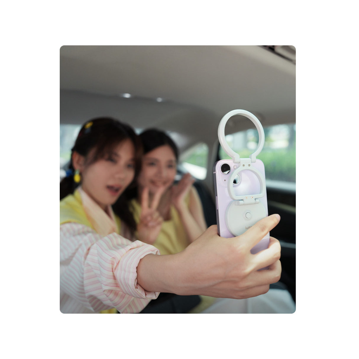 Nanlite Lumo Phone Ring Light (MagSafe Compatible) (Mint Blue)