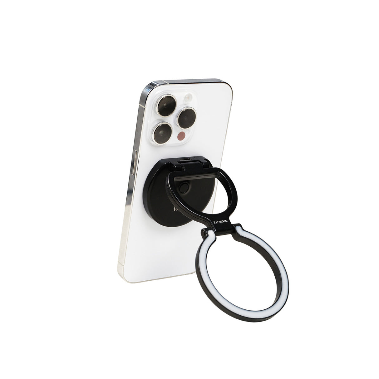 Nanlite Lumo LED Phone Ring Light (MagSafe Compatible) (Polar Black)
