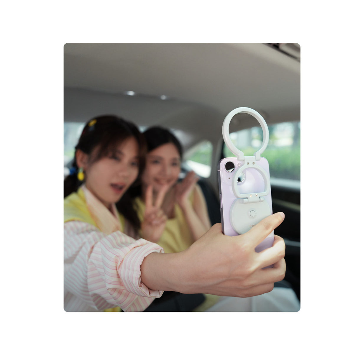 Nanlite Lumo LED Phone Ring Light (MagSafe Compatible) (Polar Black)