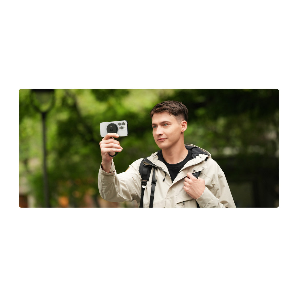 Nanlite Lumo LED Phone Ring Light (MagSafe Compatible) (Polar Black)