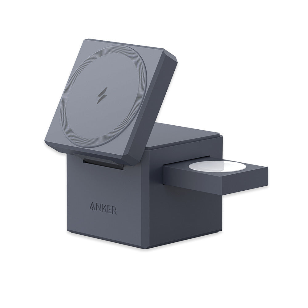 Anker 3-in-1 Wireless Charger with MagSafe for iPhone, Apple Watch, and AirPods