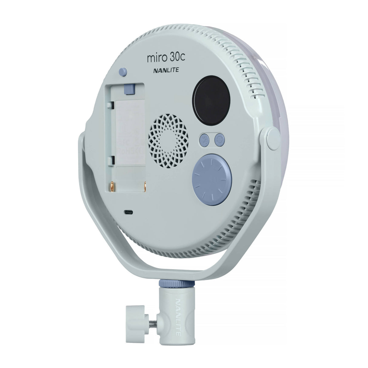 Nanlite miro 30C LED Full-Color Round Panel Light (Mint Blue)