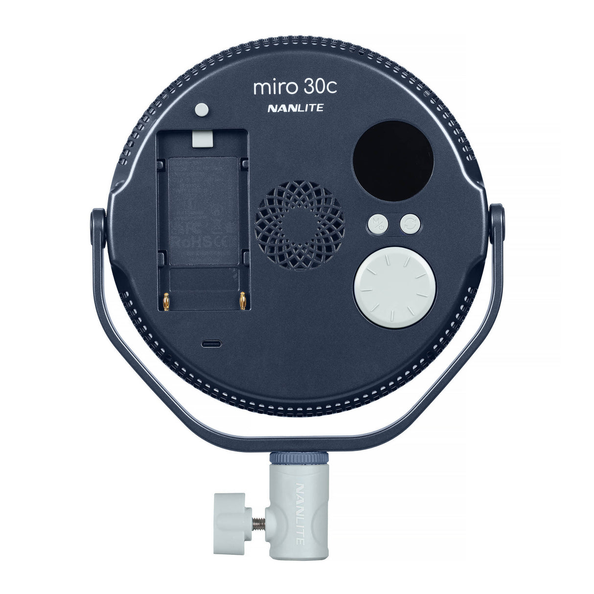 Nanlite miro 30c RGB Round LED Light Panel (Midnight Blue)