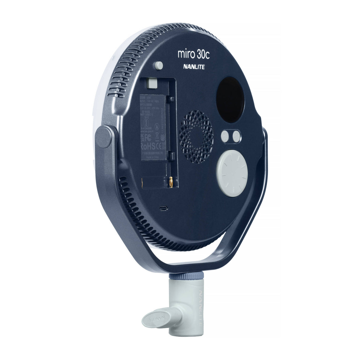 Nanlite miro 30c RGB Round LED Light Panel (Midnight Blue)