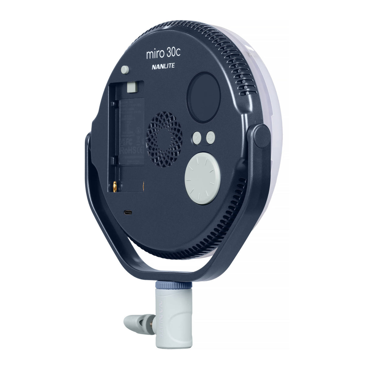 Nanlite miro 30c RGB Round LED Light Panel (Midnight Blue)