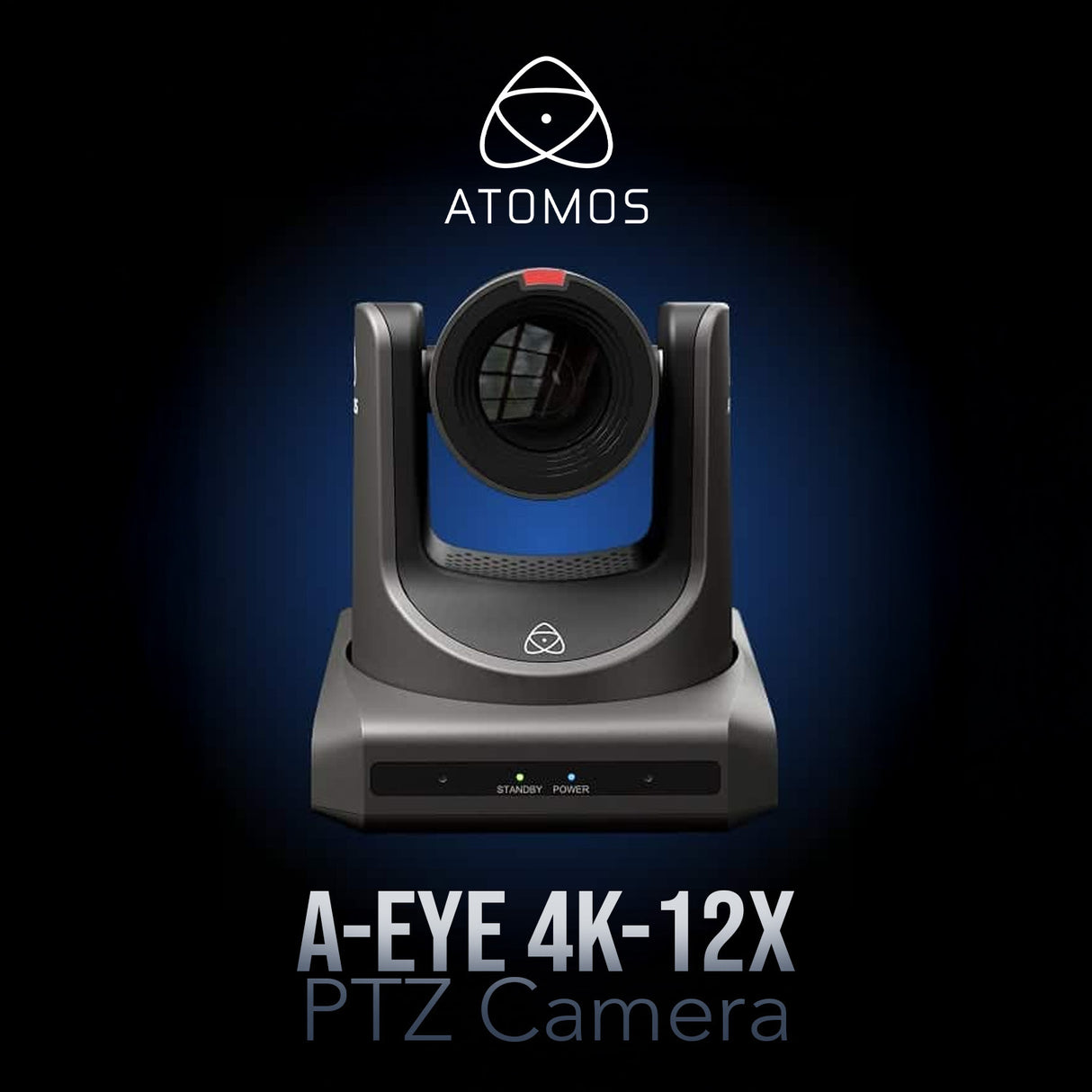 Atomos A-Eye 4K PTZ Camera 12x Optical Zoom with AI Auto-Tracking (Black) Bundle