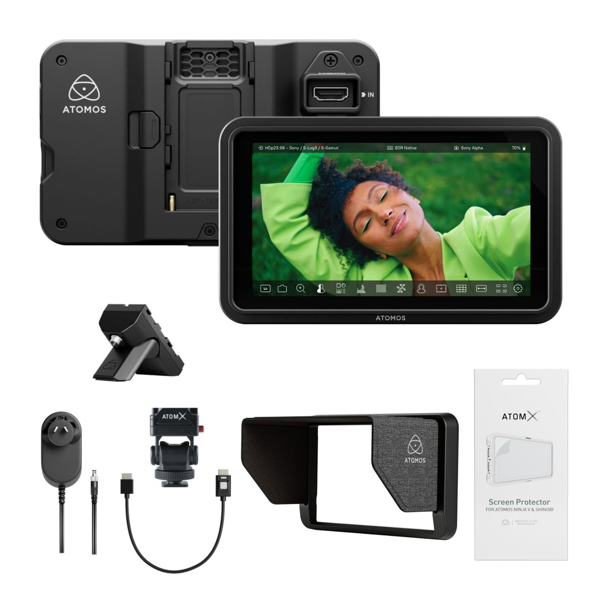 Atomos Shinobi II 5-Inch HDMI 4K Monitor Bundle with Creator Kit