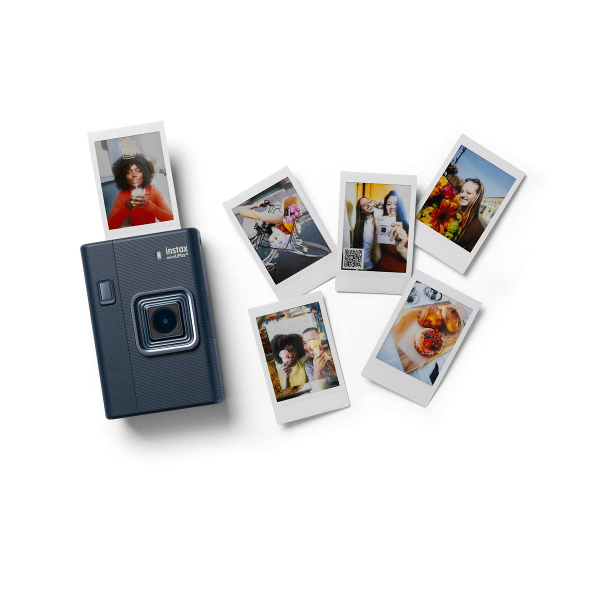 Fujifilm Instax Mini LiPlay+ Hybrid Instant Camera and Printer (Midnight Blue)