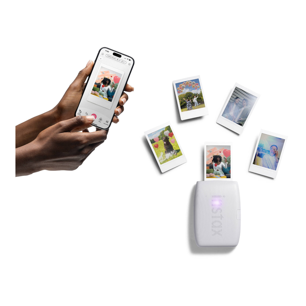 Fujifilm Instax Mini Link 3 Smartphone Printer (Clay White)
