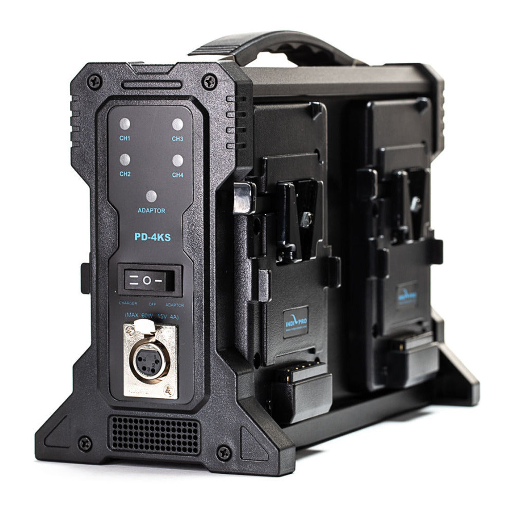IndiPRO Tools Quad Pro Battery Charger (V-Mount)