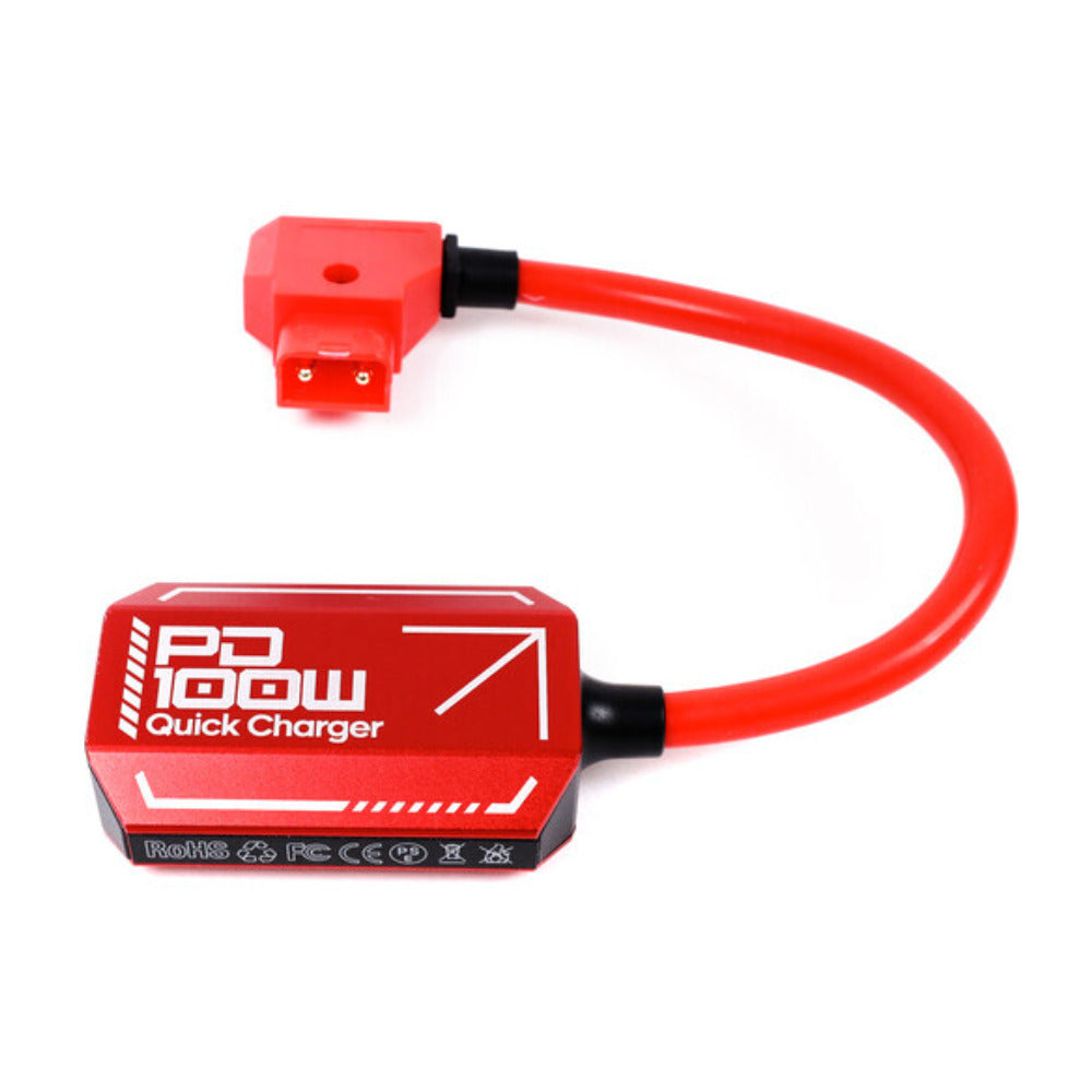 IndiPRO Tools 10-Inch D-Tap to USB-C Quick-Charging Adapter and Power Supply