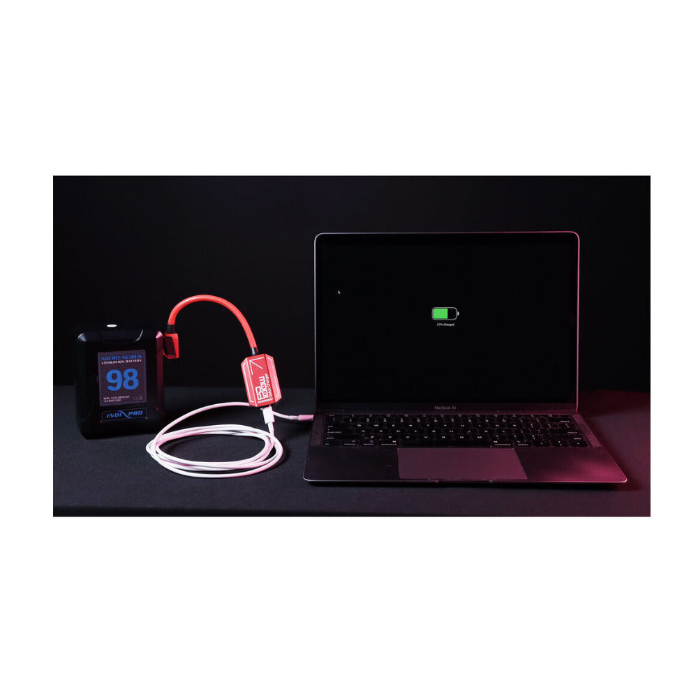 IndiPRO Tools 10-Inch D-Tap to USB-C Quick-Charging Adapter and Power Supply