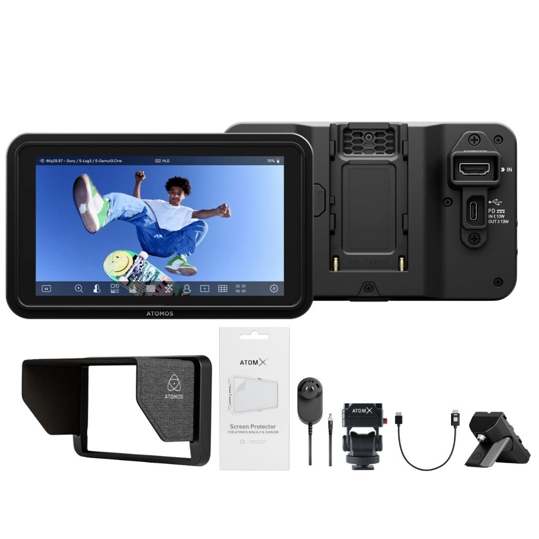 Atomos Shinobi GO 5.2-inch HDR Touchscreen Camera Monitor Bundle
