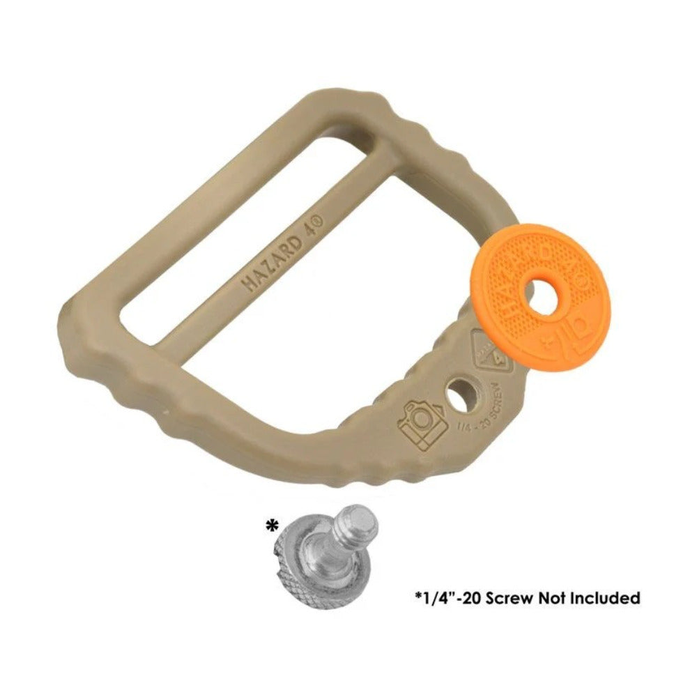 Hazard 4 Camera D-Ring Strap Adapter Hardware (Coyote)
