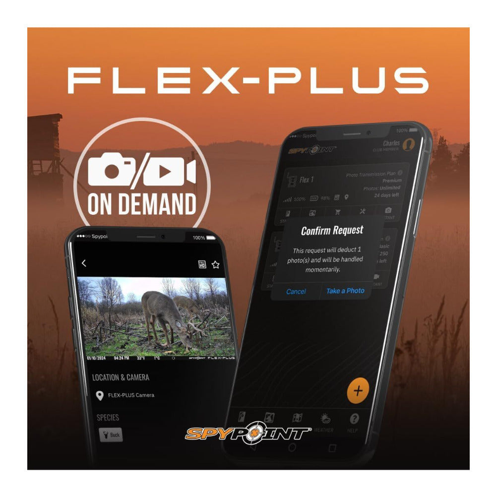 Spypoint Flex-Plus Cellular Trail Camera Bundle with MicroSD and Card Reader