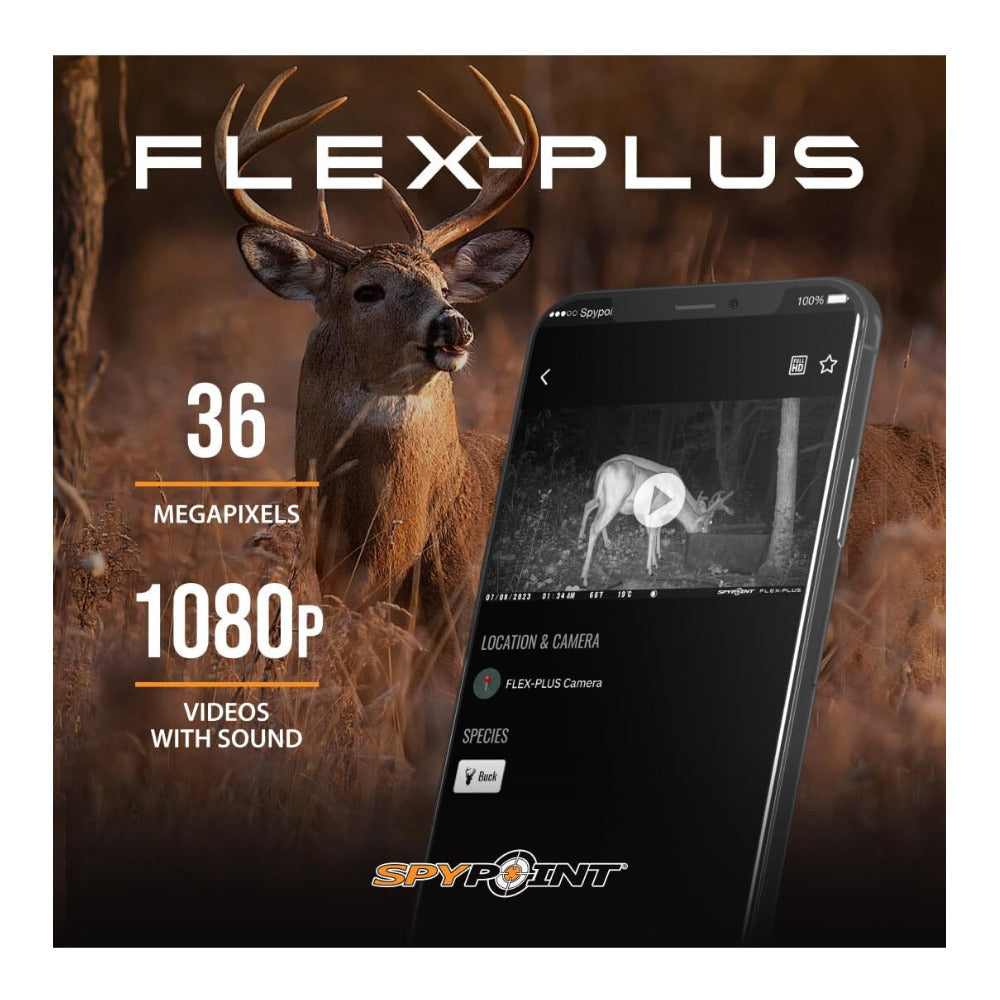 SPYPOINT Flex-Plus 36MP 1080p Cellular Trail Camera (10-Pack) Bundle