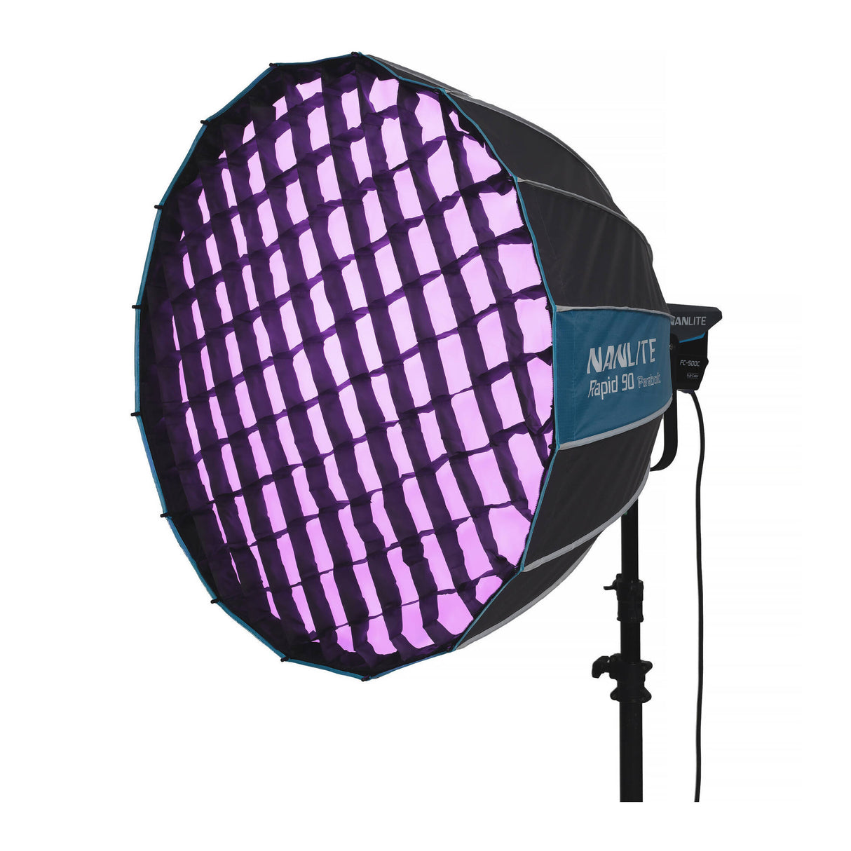 Nanlite FC300B Bi-Color LED Spotlight with Softbox and Fresnel Lens Bundle