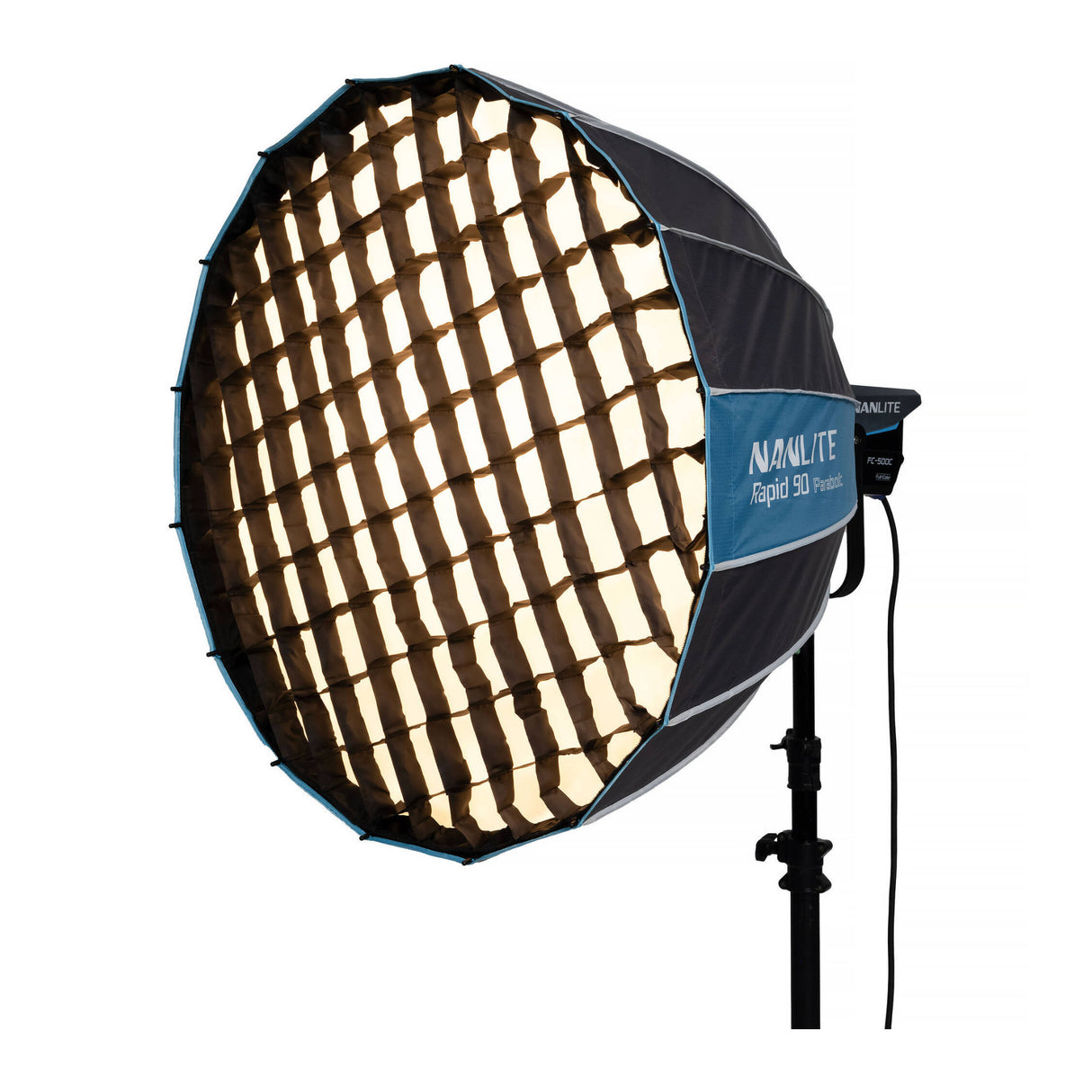 Nanlite FC300B Bi-Color LED Spotlight with Softbox and Fresnel Lens Bundle
