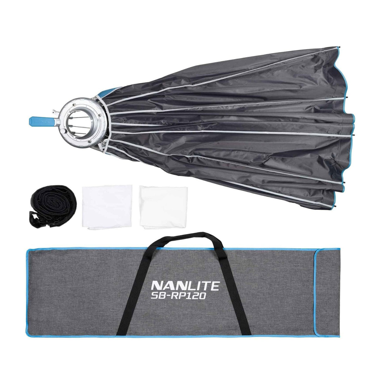 Nanlite FS-200 Daylight LED Monolight Quiet Fan Bundle with Parabolic Softbox