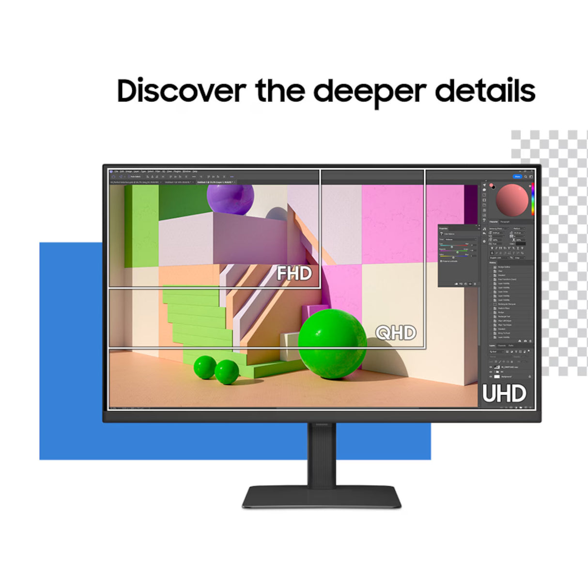 SAMSUNG 32-Inch ViewFinity Black S8 S80UD UHD Monitor | (LS32D802UANXGO)