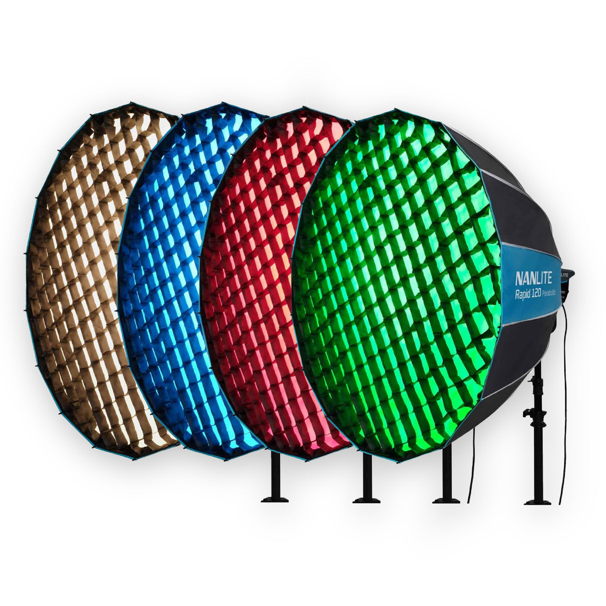 Nanlite FS-300B Bi-Color LED Monolight with Parabolic Softbox (47in) Bundle