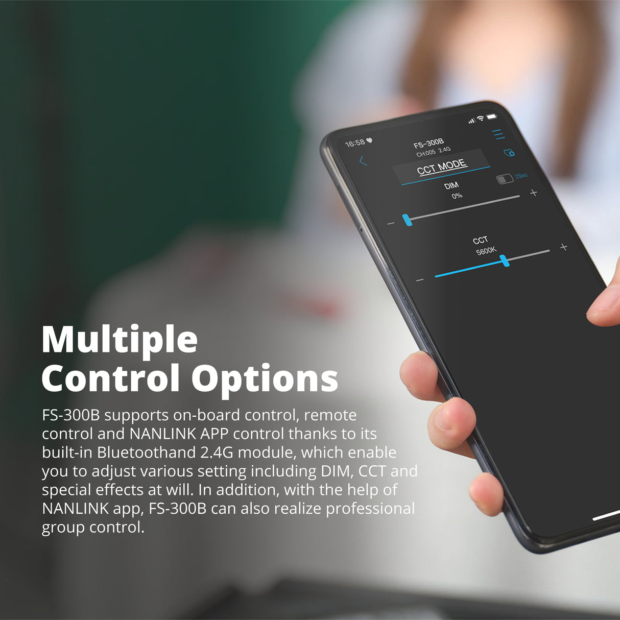 Nanlite FS-300B Bi-Color LED Monolight with 150 Quick-Open Softbox (59in) Bundle