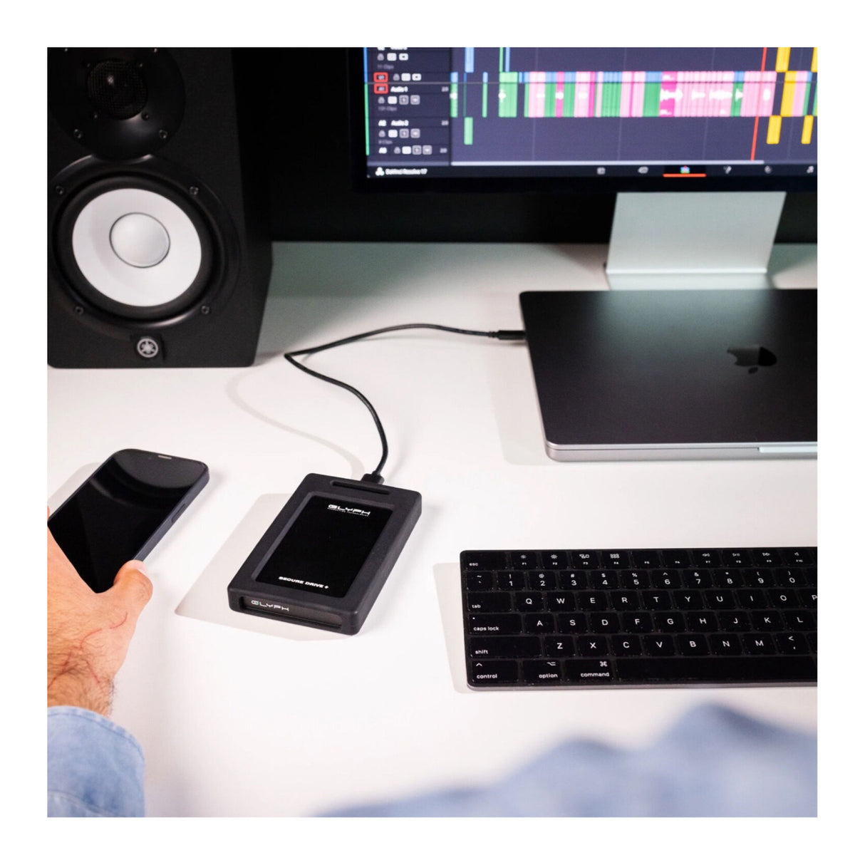 Glyph SecureDrive+ Encrypted External Hard Disk Drive with Bluetooth (1TB)