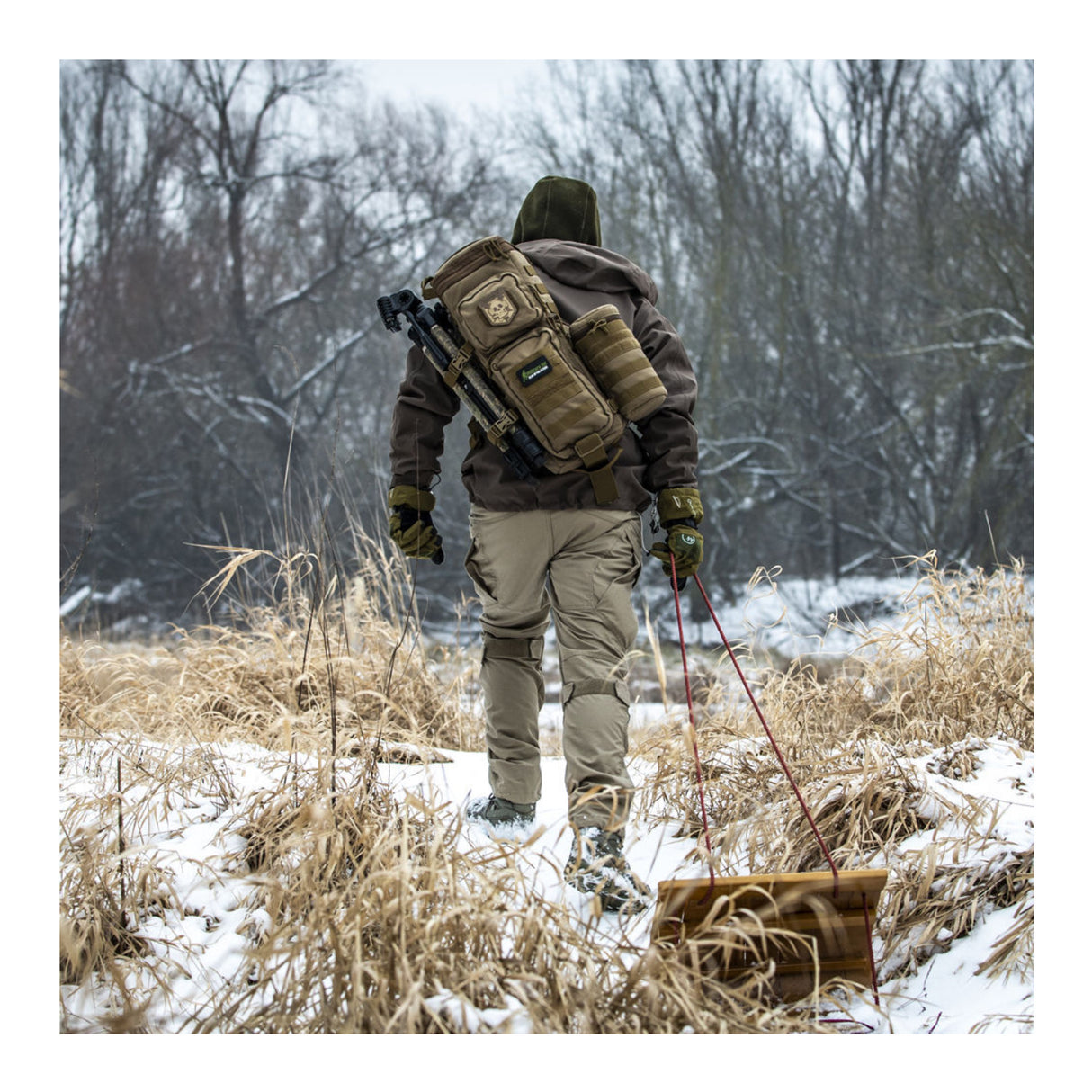 Hazard 4 Jelly Roll Large Padded Lens Case with Modular Webbing (Coyote)