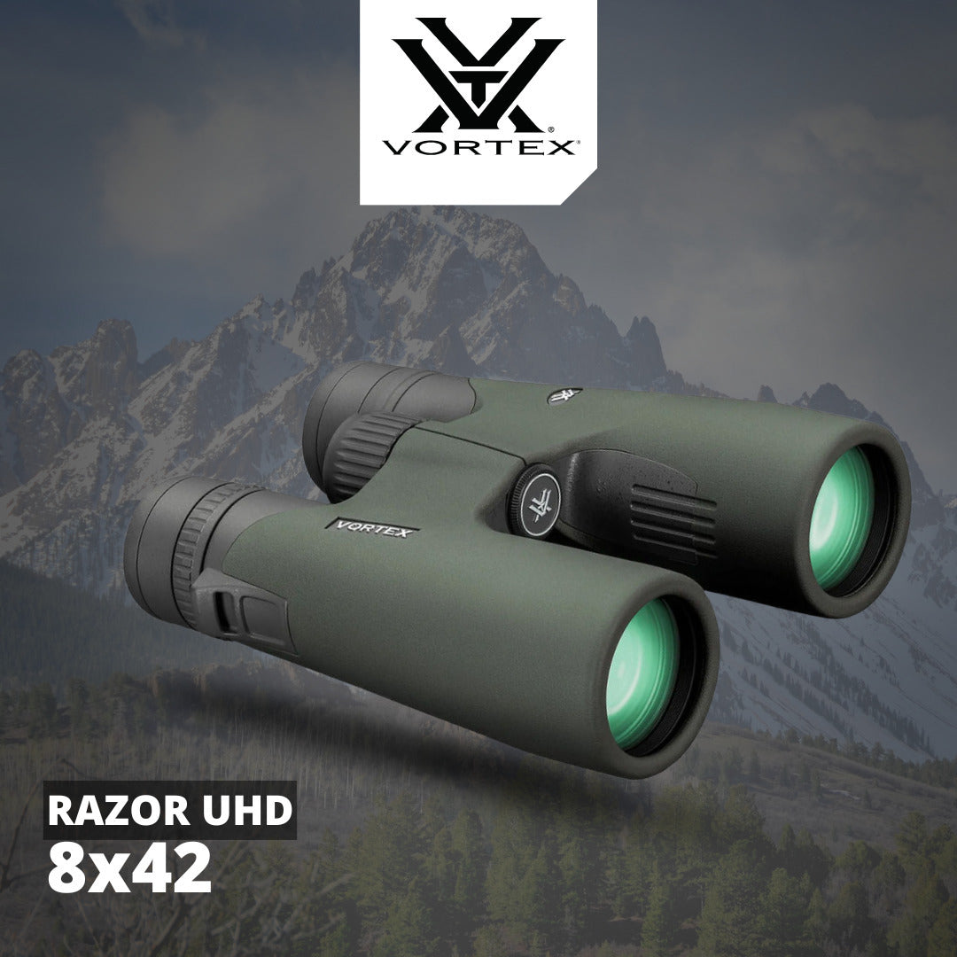 Vortex 8x42 Razor UHD Binoculars with GlassPak Pro Harness