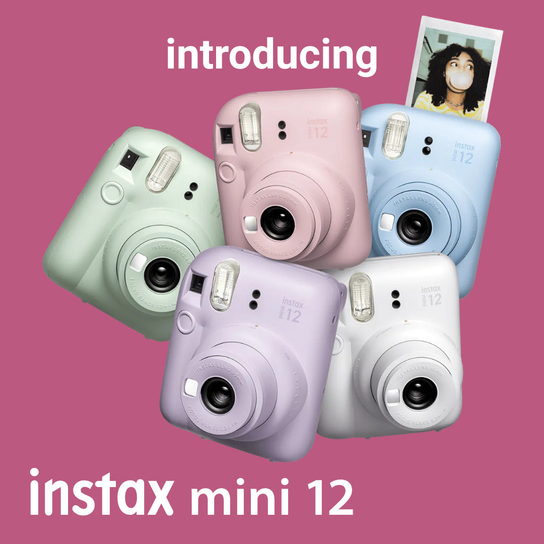Fujifilm Instax Mini 12 with 60mm Lens (Lilac Purple) Bundle with Twin Film Pack