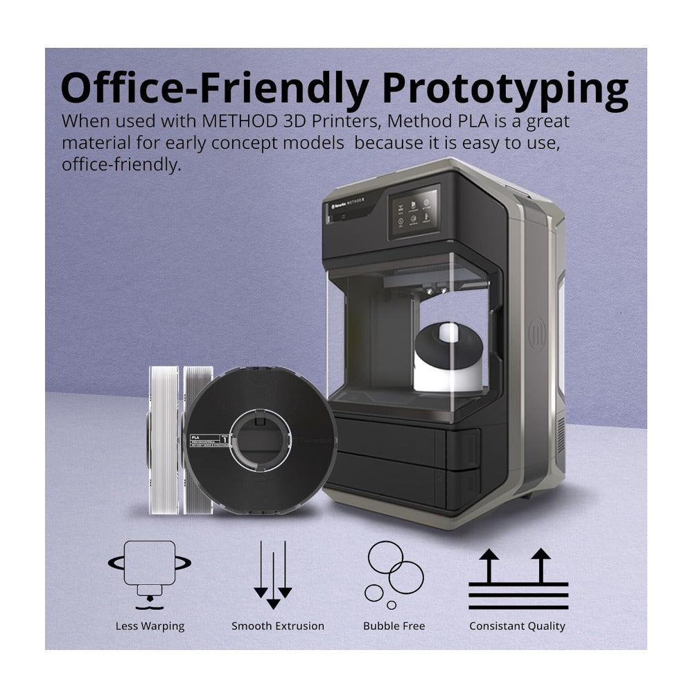 MakerBot Method PLA 3D Printing Filament (True White, 0.75kg)