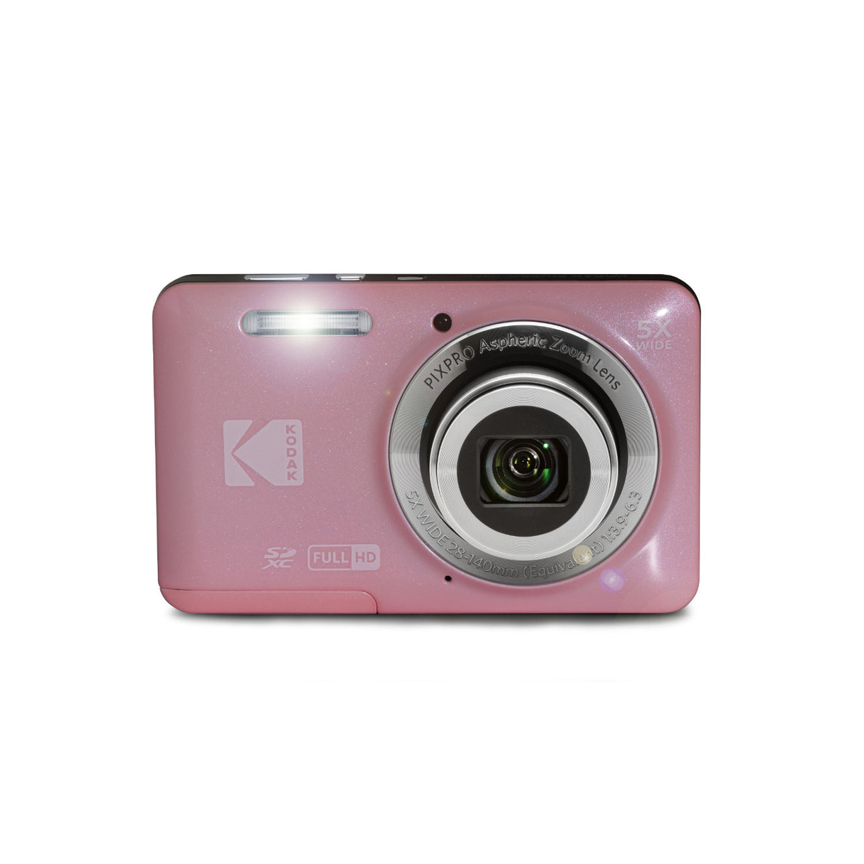 Kodak PixPro Friendly Zoom FZ55 16MP 1080p Full HD Digital Camera (Pastel Pink)