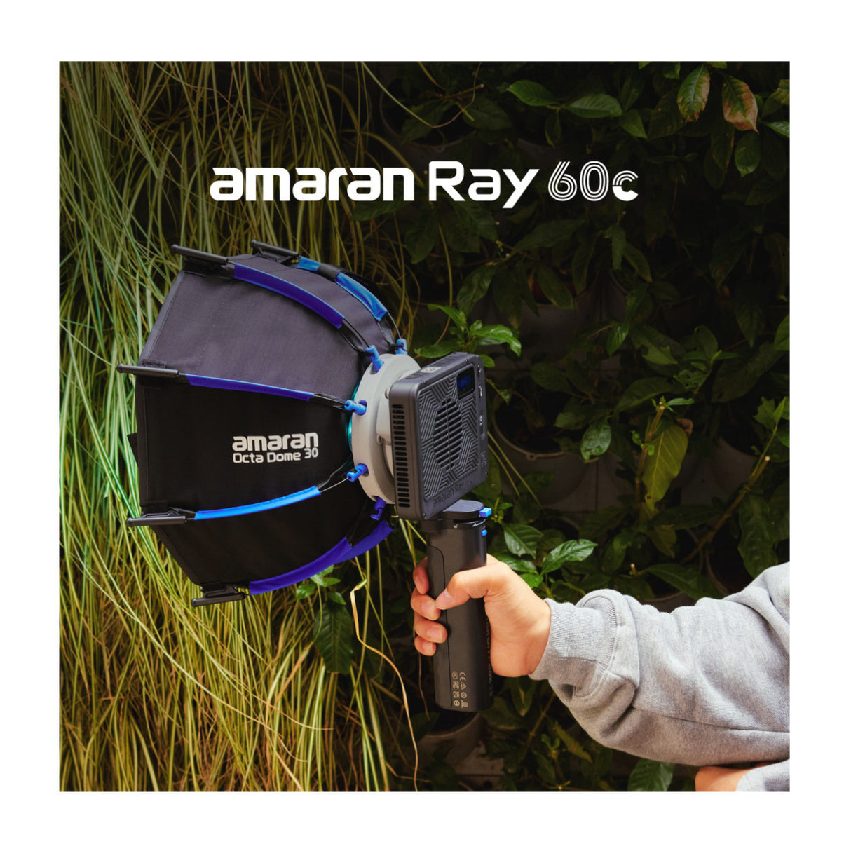 Amaran Ray 60c Full-Color COB RGB LED Video Light with OmniColor Technology