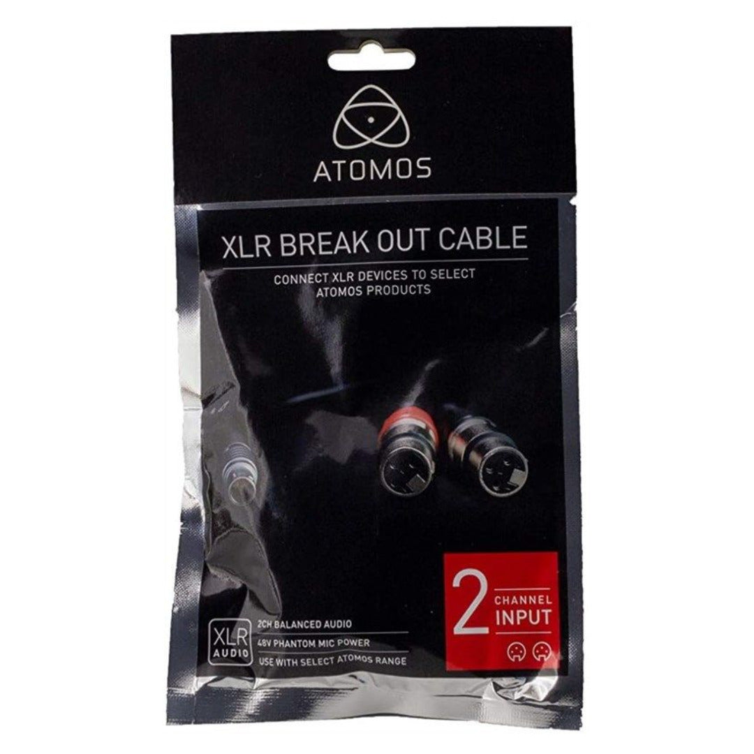 Atomos LEMO to Dual 3-Pin XLR Breakout Audio Input Cable for Shogun Recorder