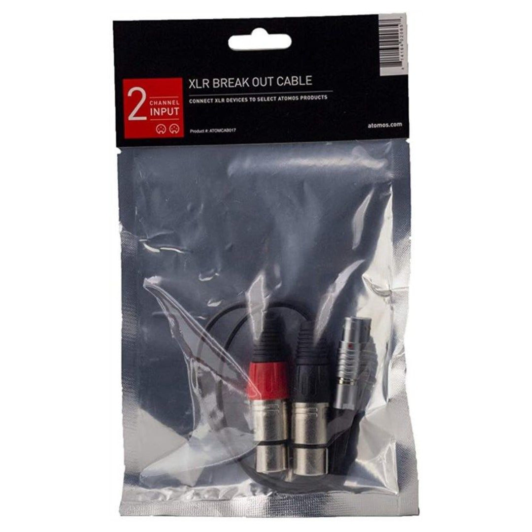 Atomos LEMO to Dual 3-Pin XLR Breakout Audio Input Cable for Shogun Recorder