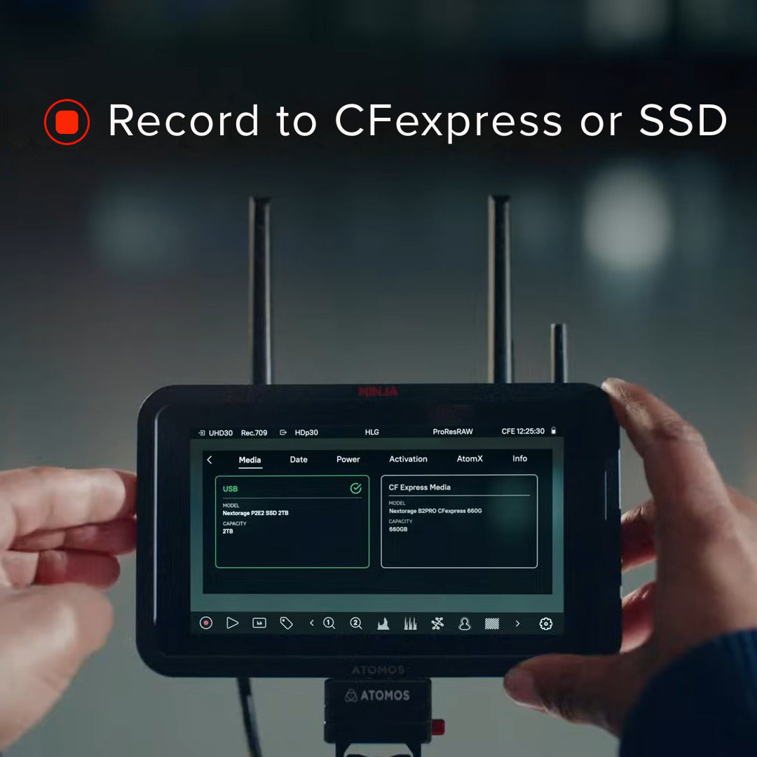 Atomos Ninja TX GO with Creator Kit for 5-Inch Monitors and Universal Power Kit