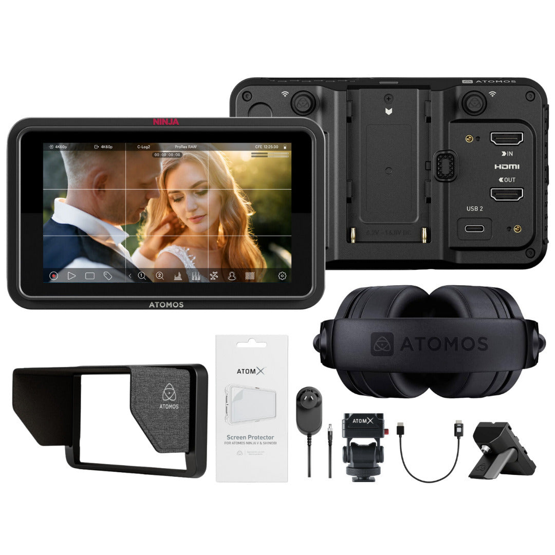 Atomos Ninja TX GO and StudioSonic Pro Wired Headphone with Creator Kit Bundle