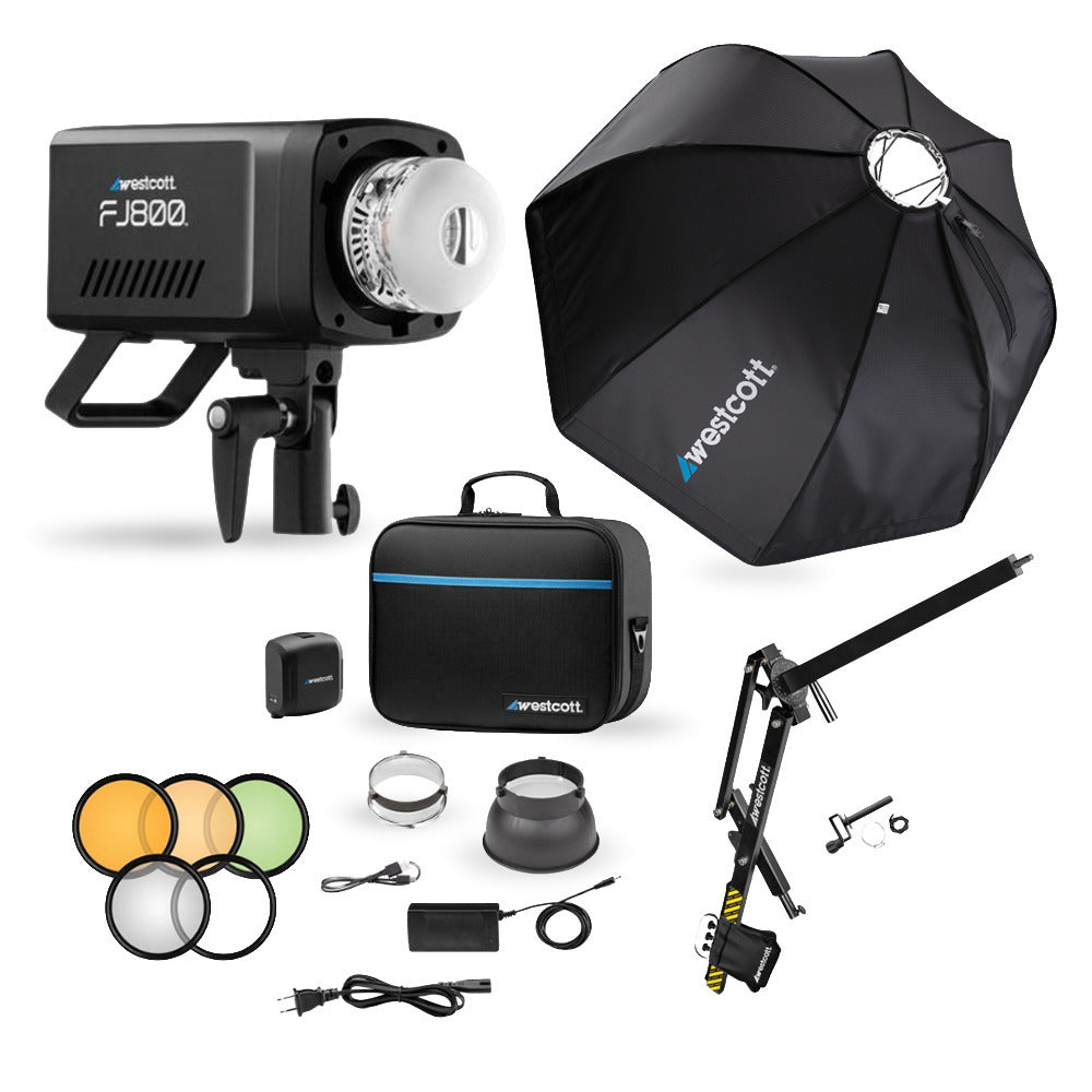 Westcott FJ800 800W Touchscreen Strobe with FJ Pro AC and DC Battery Bundle