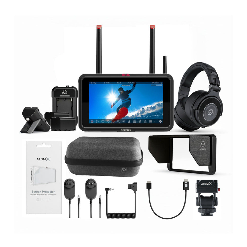 Atomos Ninja TX 5-inch 1500nit Monitor Recorder with Creator & Power Kit