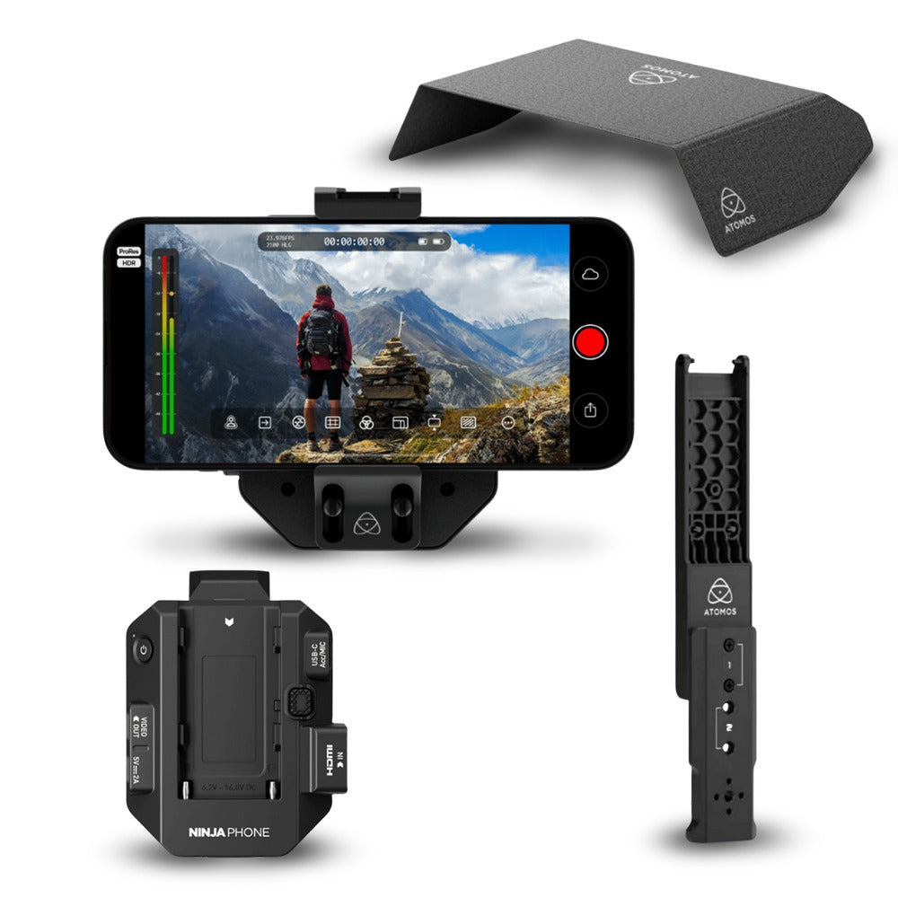 Atomos Ninja Phone with Sunhood and Tablet Clamp Adaptor Bundle