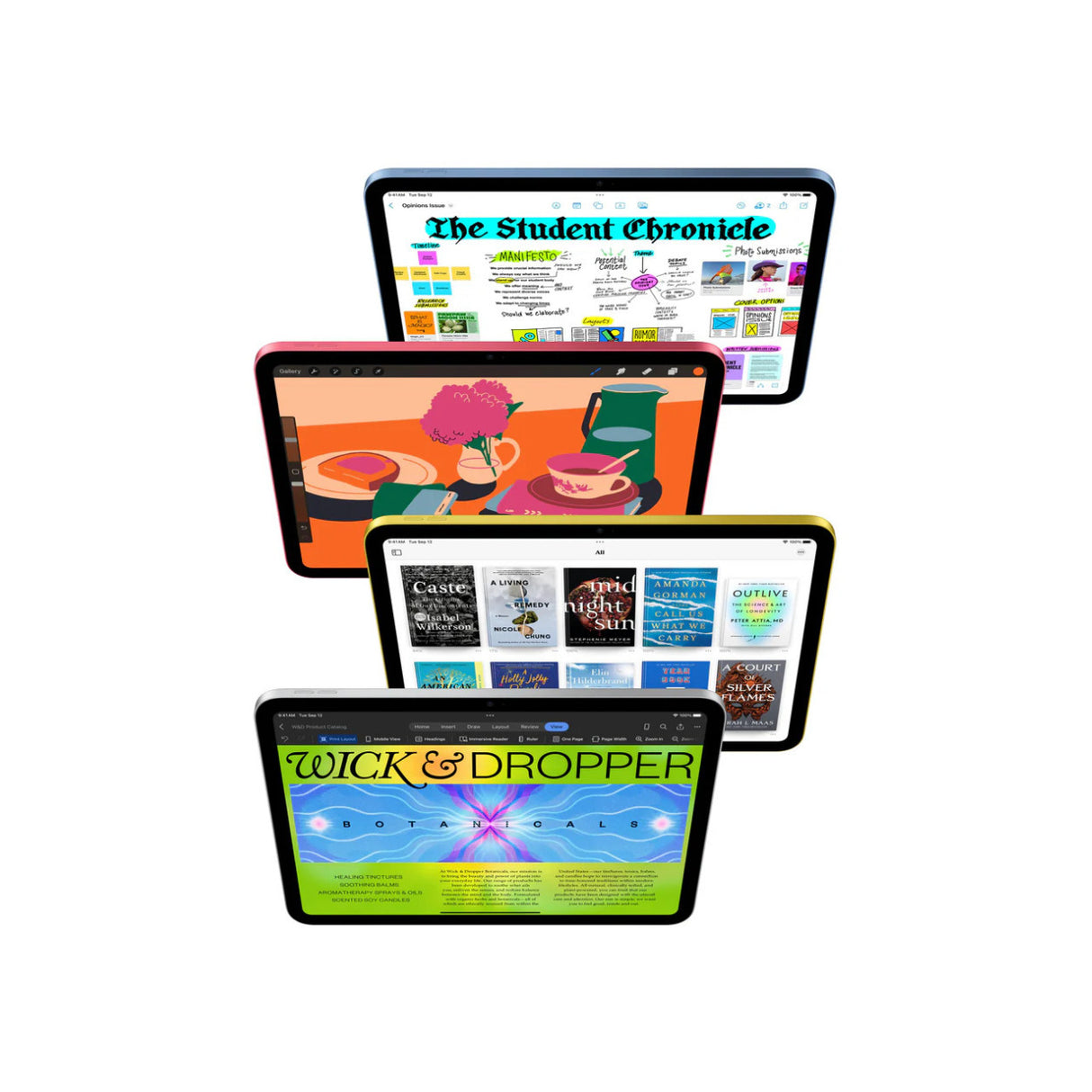 Apple 10.9-Inch 10th Gen 64GB WiFi iPad - 12MP Camera, A14 Bionic Chip (Silver)