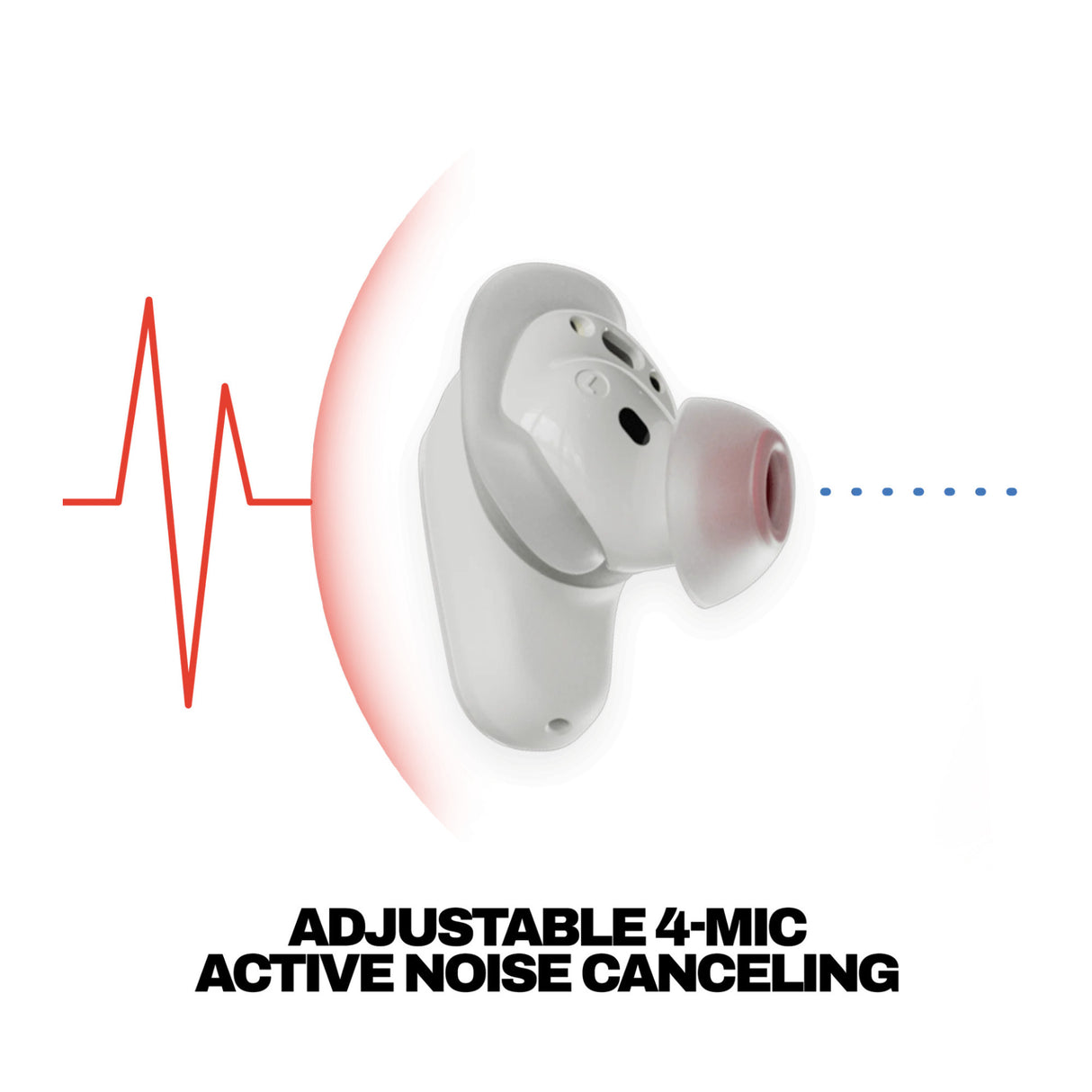 Skullcandy Method 360 ANC True Wireless Noise-Canceling Earbuds (Bone)