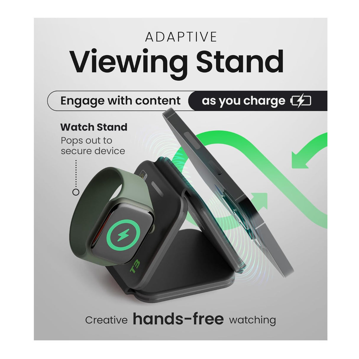 InfinaCore 3-in-1 Wireless Charging Station for Apple Devices