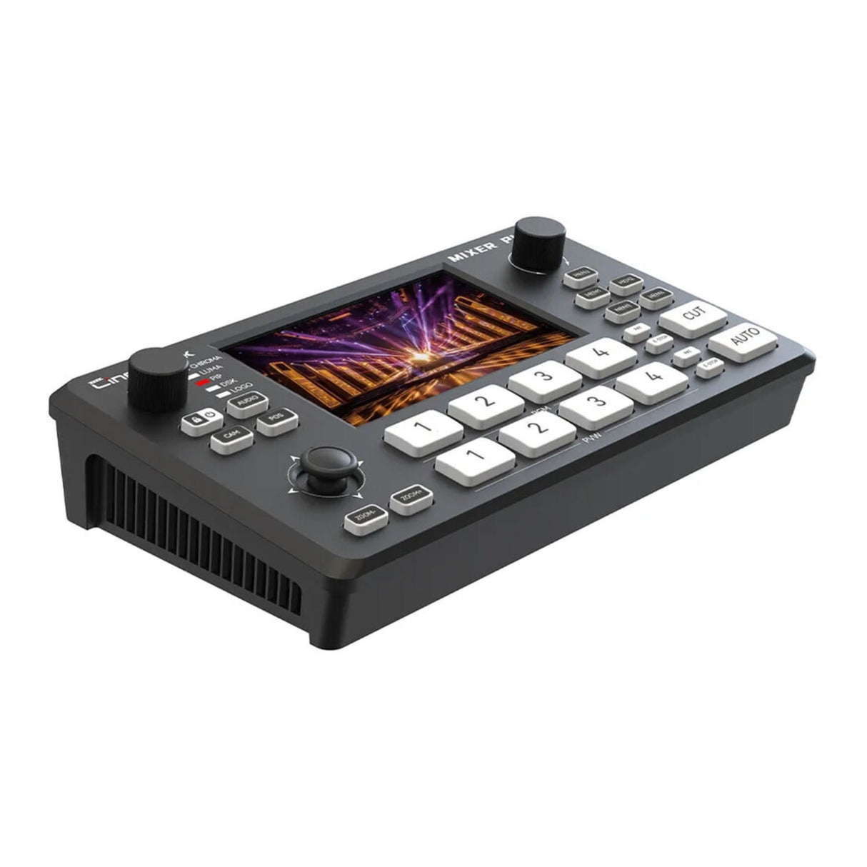 CineTreak Mixer Plus 4-Channel Streaming Video Switcher with 4.5-inch Display