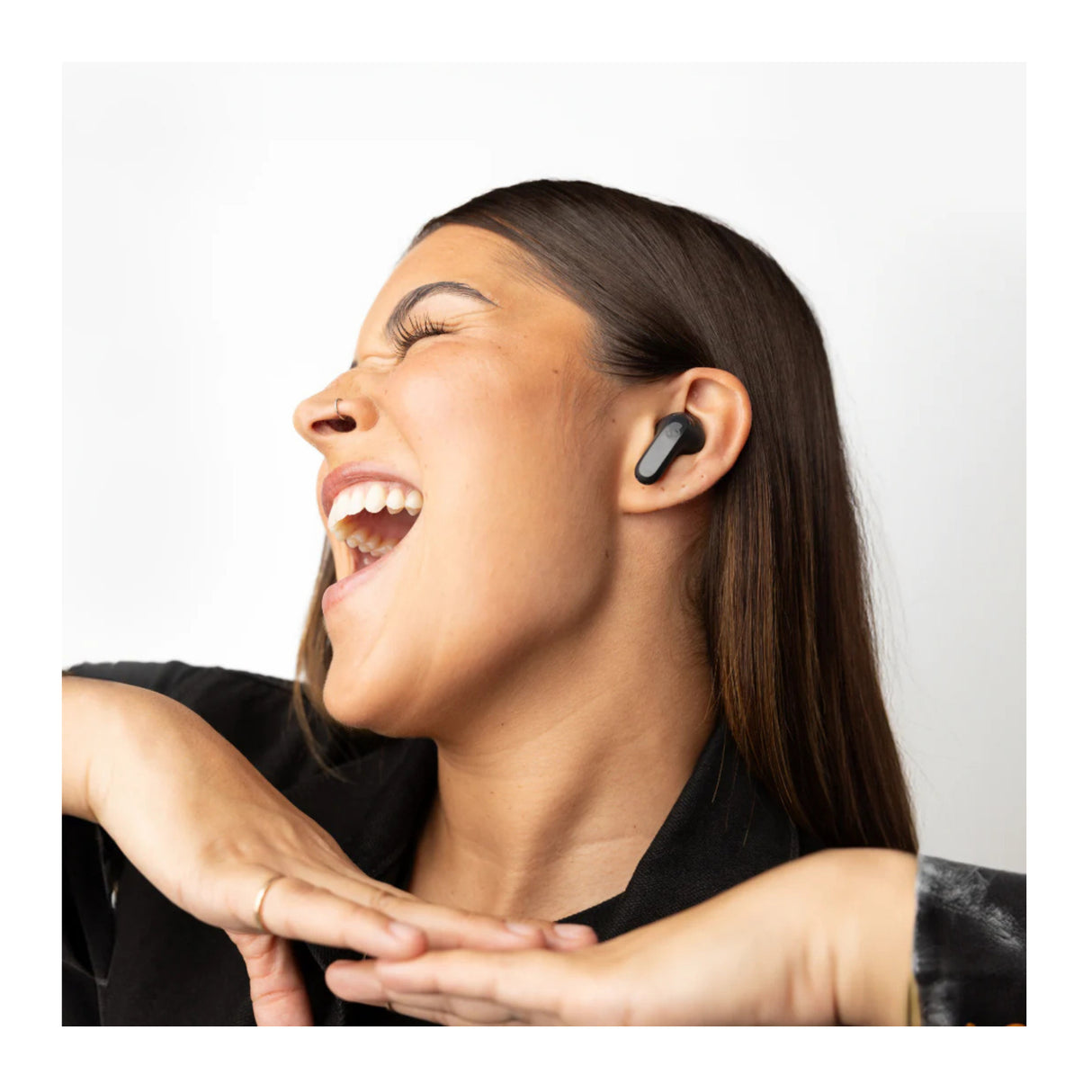 Skullcandy Rail ANC True Wireless Noise-Canceling Earbuds (True Black)