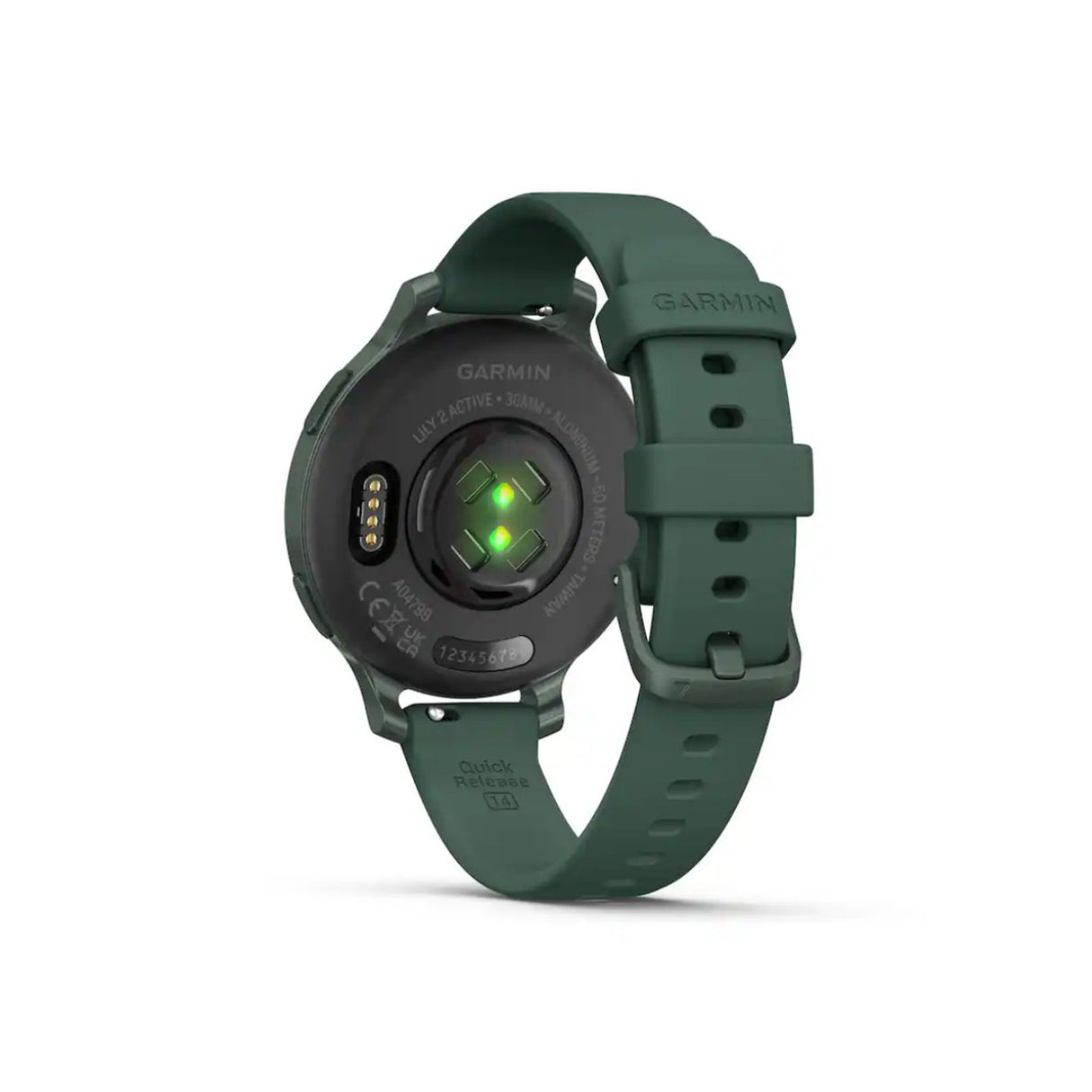 Garmin Lily 2 Active GPS Smartwatch (Jasper, Jasper Green Silicone Band)